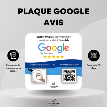 Plaque Avis Google